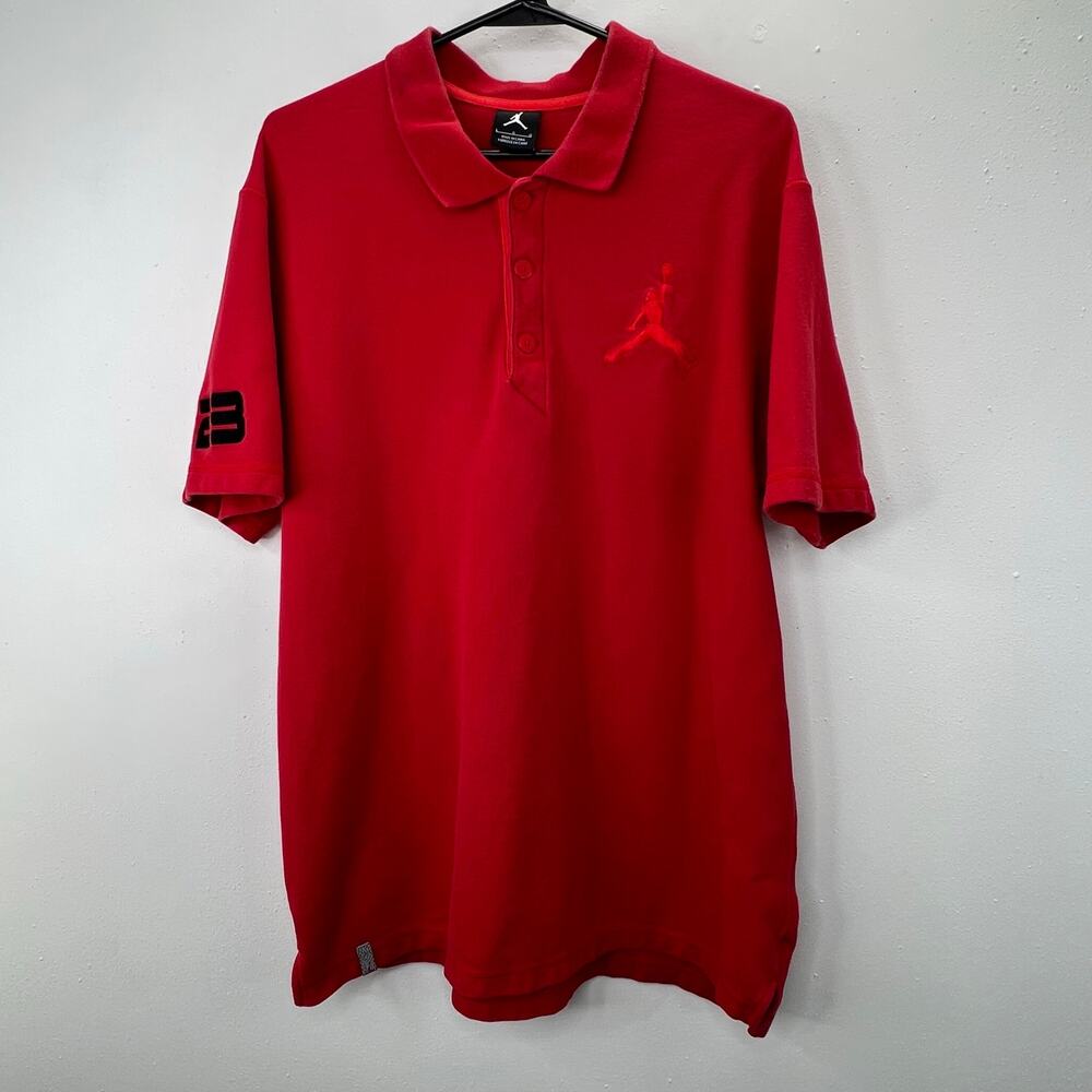 Jordan Men’s Red Polo Shirt - Picture 4 of 10